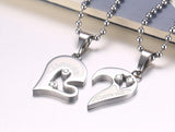 Entwined Heart Necklaces - Love couple