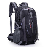 Nylon Black Backpack Waterproof Men's