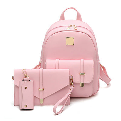 Backpack Women Cute 3 Sets Bag School  For Teenage Girls