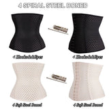 Womens Underbust Corset Body Shaper Tummy Waist Trainer Cincher