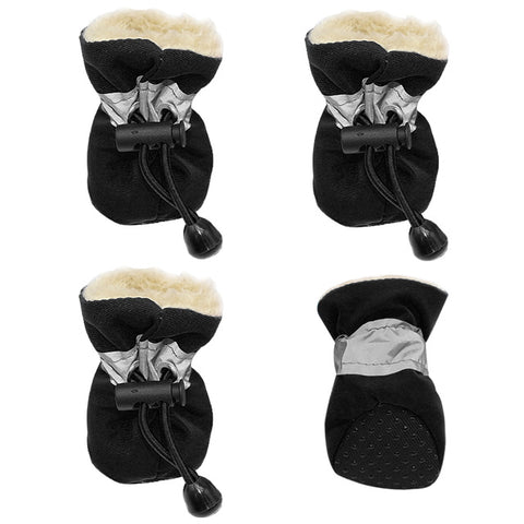 4pcs Waterproof Winter Pet Dog Shoes Anti-slipDog Socks Booties