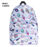 Panda Print  School Bags Bookbag for teenage girls sac a dos