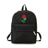 Backpack Cute Women Rose Embroidery  for Teenagers