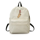 Backpack Cute Women Rose Embroidery  for Teenagers