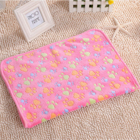 3 Color Cute Floral Pet Sleep Warm Paw Print