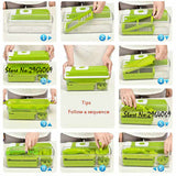 Plastic Vegetable Slicer Friut Cutter Portable Stainless Steel Blades Multifunctional Tool 12pcs/Set