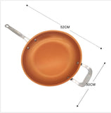 Copper Frying Pan with Ceramic Coating and Induction Cooking 1 Non-stick 0 Inches 12Inch