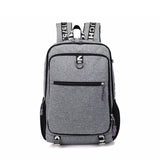 new men youth fashion multifunctional  casual laptop school usb charge waterproof